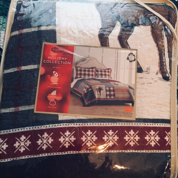 NW ST NICHOLS HOLIDAY LANE JOY FULL/QUEEN QUILT - Picture 8 of 8